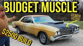 Muscle on a BUDGET! Basket Case Buick Gets PONTIAC Power! $2500 Hot Rod