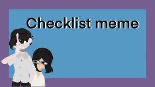 Checklist meme