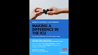 Making a Difference in the ICU - WIN-ANZICS Webinar