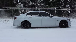 BMW F10 535i XDrive Snow Launch