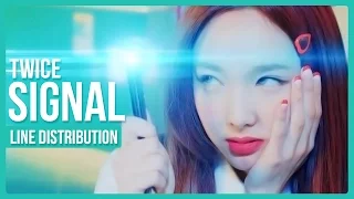 TWICE (트와이스) - SIGNAL (시그널) Line Distribution (Color Coded)