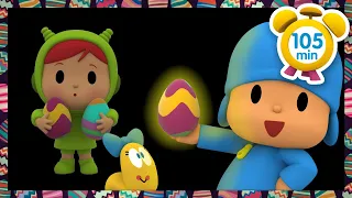 🐣 POCOYO in ENGLISH - Coloring Easter Eggs [105 min]  Full Episodes | VIDEOS & CARTOONS for KIDS