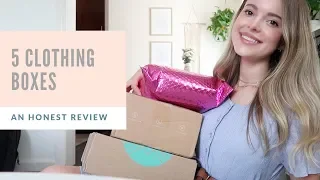 Opening & Comparing 5 Clothing Subscription Boxes!