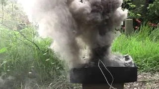 TV cathode ray tube explodes