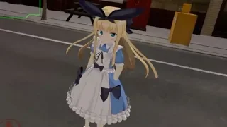 HER VOICE IS SO CUTE!! Showing them the way! - VRchat full body tracking