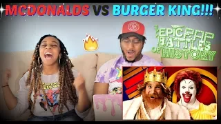 Epic Rap Battles of History "Ronald McDonald vs The Burger King" REACTION!!!