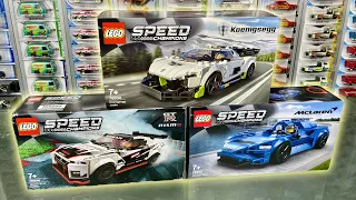 HASILNYA GOKIL!! LEGO SPEED CHAMPIONS KOENIGSEGG JESKO, MCLAREN ELVA, NISSAN GTR NISMO !