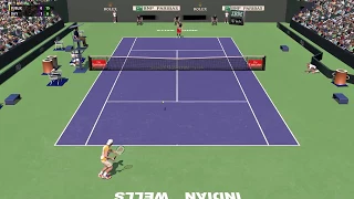 Full Ace Tennis Simulator - ATP 1000 Indian Wells - Qualifier Round 2 - Career #39