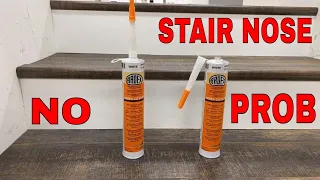 Vinyl plank stair nose adhesive