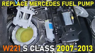 HOW TO REPLACE (REMOVE/INSTALL) FUEL PUMP FOR MERCEDES BENZ S CLASS (S550/S63AMG) W221 2007-2013