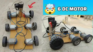 High Speed DC Motor Car | Using 6 🤯 DC Motor