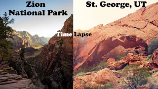 Zion National Park, UT to St. George, UT Drive Time Lapse