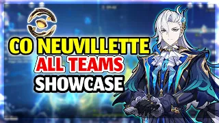 C0 Neuvillette 8 Different Teams Showcase! Genshin Impact