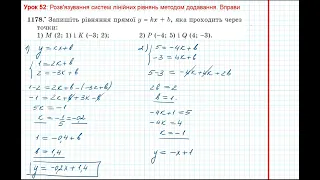 Урок 246: Метод додавання. Вправи 1177 - 1180 за підручником Мерзляк 2020