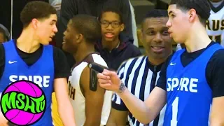 LaMelo Ball DEFENDERS TRY TO PUNK MELO - Spire vs Brush Full Game