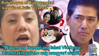 RUBY Rodriguez may NAKAKAGULAT na REBELASY0N tungkol kay VIC Sotto at JULIA Clarete!