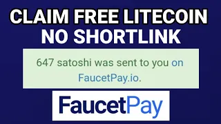 claim free litecoin no shortlink | ltc faucet | faucetpay earning site