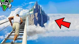 ENCONTRÉ las ESCALERAS al CIELO en GTA 5 (GTA 5 mods)