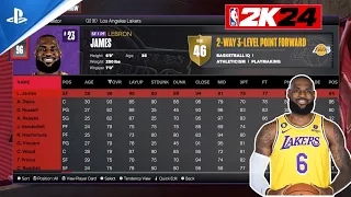 NBA 2K24 Full Roster Ratings/Current Players [All 30 Teams] and Free Agents!