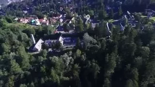 Drone view video of Sinaia