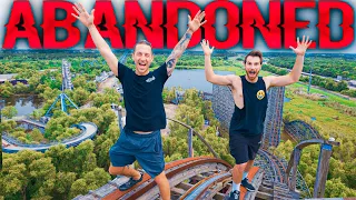 CLIMBING ABANDONED AMUSEMENT PARK ROLLER COASTER!