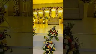 New Wedding Marriage Reception Stage Decoration Ideas || New Flower Decoration ||