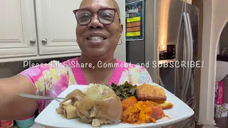 Soul Food Sunday's Dinner with Turnip and Mustard Greens and More...