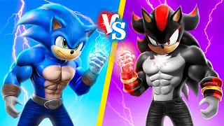 Sonic vs Shadow! ¡Sonic y sus amigos salvan el mundo! ¡Sonic en la vida real!