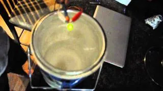 Yellow LED in Liquid Nitrogen