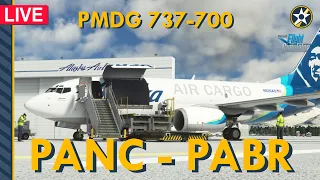 PMDG 737-700 Cargo Ops - MSFS Full Flight - Anchorage to Barrow, AK