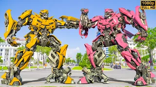 Transformers Rise of The Beasts | Pink Bumblebee vs Bumblebee - The Great War Zombies [HD]