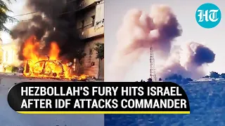 Hezbollah's 'Revenge' Attack Rattles Israel After IDF's Drone Strike Hits Commander | Watch