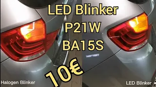 P21W BA15S LED Blinker Umrüsten Halogen auf LED Leuchtmittel Glühbirne auswechseln BMW X1 E84 DIY