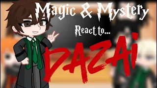 Magic & Mystery Reacts to Dazai *WIP* (TW in vid & desc)