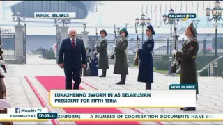 Лукашенко в пятый раз вступил в должность президента   Kazakh TV