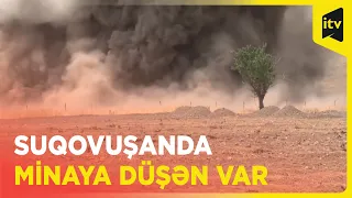 Beynəlxalq Avrasiya Mətbuat Fondunun sürücüsü Suqovuşanda minaya düşüb