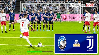 PES 2020 - Atalanta vs Juventus - C.Ronaldo 2 Free Kick Goals & Hat Trick - Gameplay PC