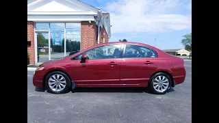 2009 Honda Civic EX with Navigation - One Owner, Virginia Car, Only 111,000 Miles, Tango Red Pearl!