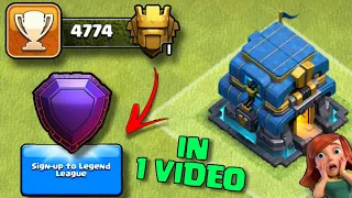 I did Legend in one Video | 🔴Live Best Trophy Pushing Attack Army in TH12🔥 | Clash Of Clans |