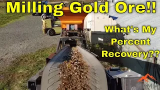 Gold Ore Milling Study: How To Determine Percent Gold Recovery