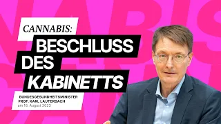 Bundesgesundheitsminister Karl Lauterbach zum Cannabis-Gesetz I, 16.08.2023