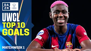 DAZN's Top 10 Goals From Matchday 1 Of The 2023-24 UEFA Women's Champions League