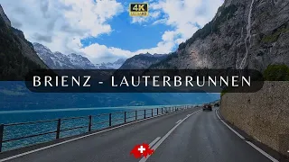 4K Brienz - Interlaken - Lauterbrunnen Scenic Drive with Ambient Music