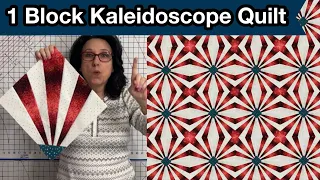 💥 KALEIDOSCOPE Quilt Block Tutorial || Controlled Stitch & Flip