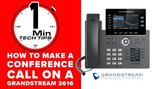 How to make a Conference Call On Grandstream IP Phone- 1 Minute Tech Tips!