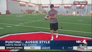 Prokick Australia's Nathan Chapman visits OSU football