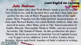 Unit 34 Julie Andrews   Learn English via Listening Level 4