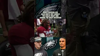 Jalen Hurts Epic Pre Draft Interviews With Eagles #shorts