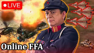 🔴LIVE - Finding new strategy's in FFA  | C&C Generals Zero hour!!