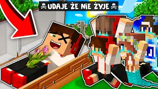 TROLLUJE UDAJĄC ŻE NIE ŻYJE W TRUMNIE W MINECRAFT?! GPLAY & LUMI